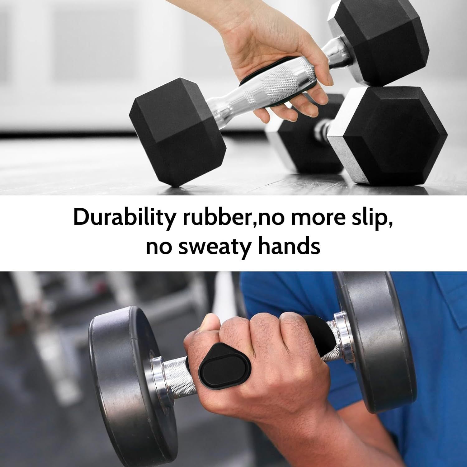 Silicone Anti-Slip Gym Grip Pads - Weightlifting Hand Protectors