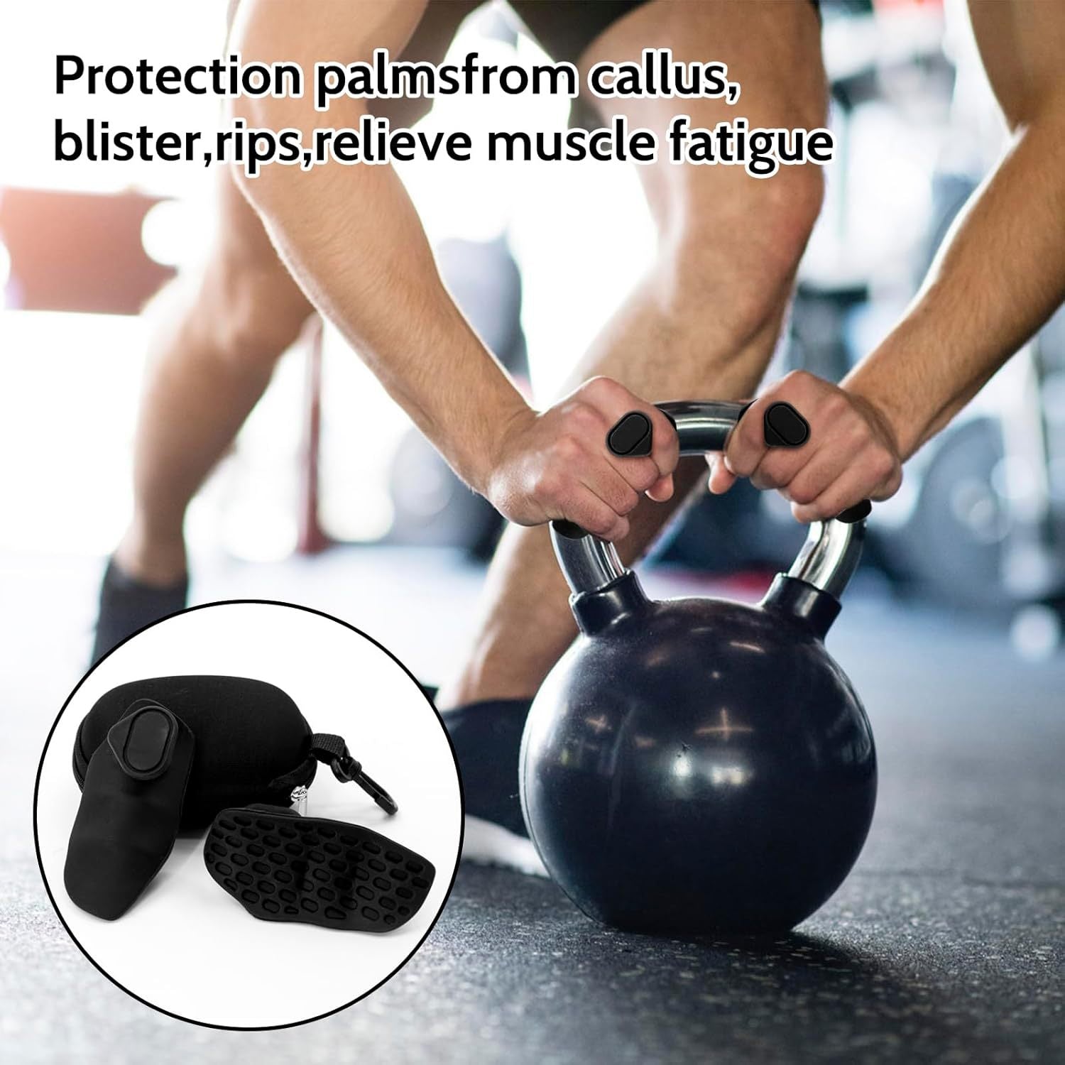 Silicone Anti-Slip Gym Grip Pads - Weightlifting Hand Protectors