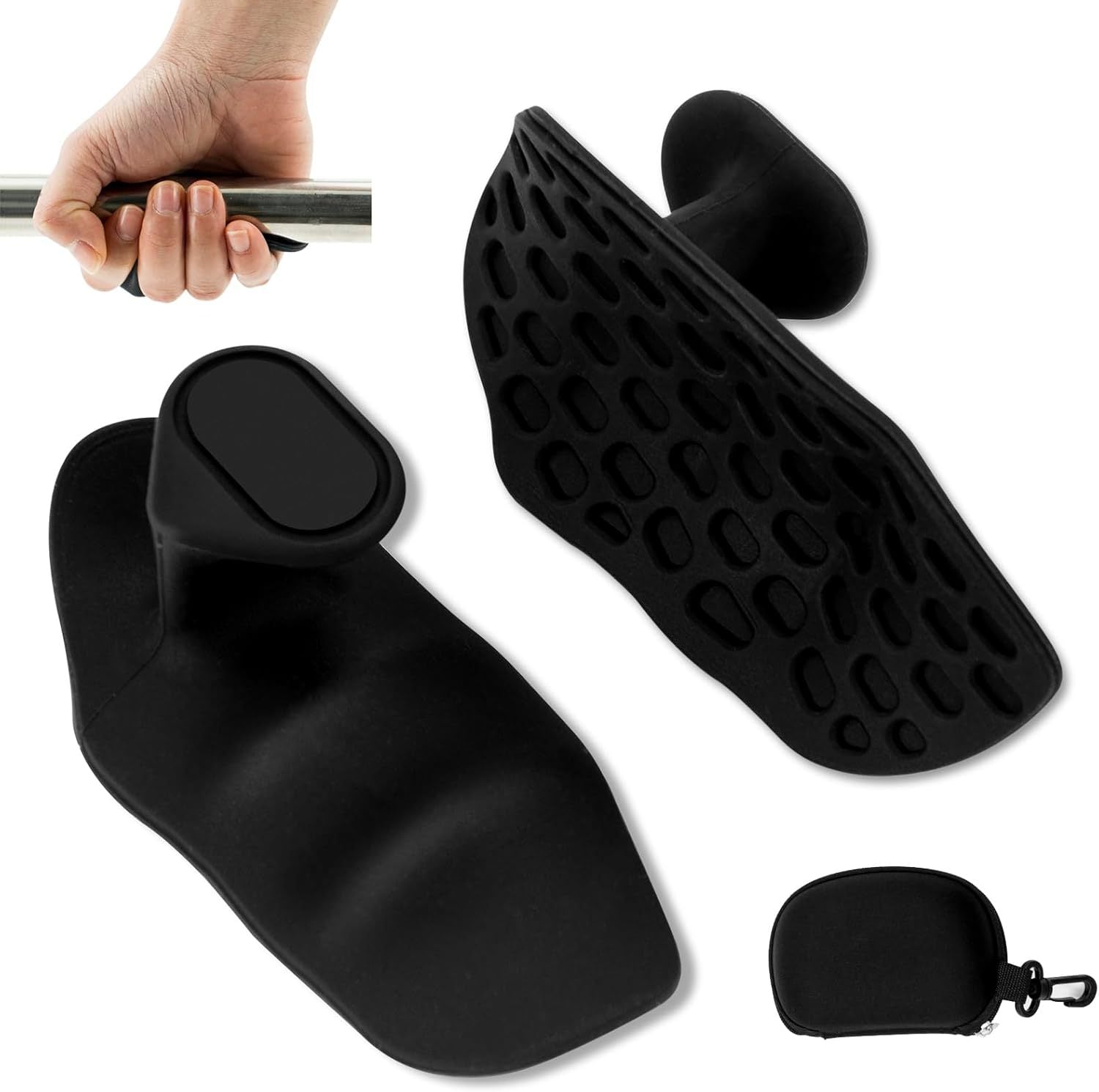 Silicone Anti-Slip Gym Grip Pads - Weightlifting Hand Protectors